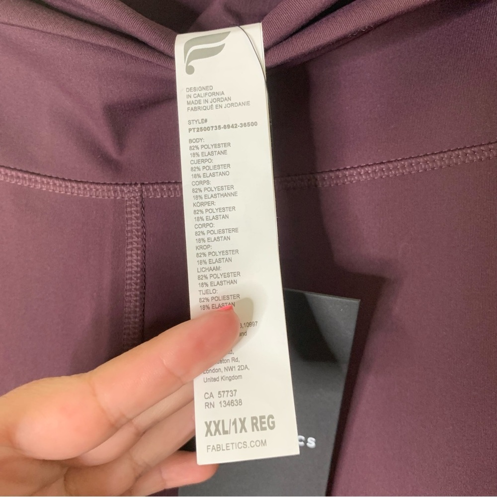 Fabletics womens lot of 2 fold over straight leg pants 1X NWT - Picture 11 of 13